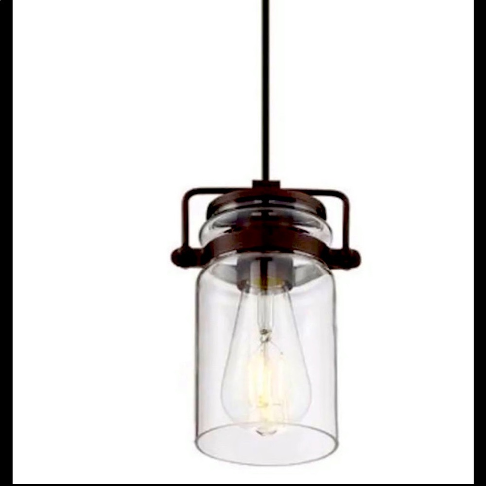 2 BRAND NEW, NEVER USED, JAR PENDANT LIGHTS!